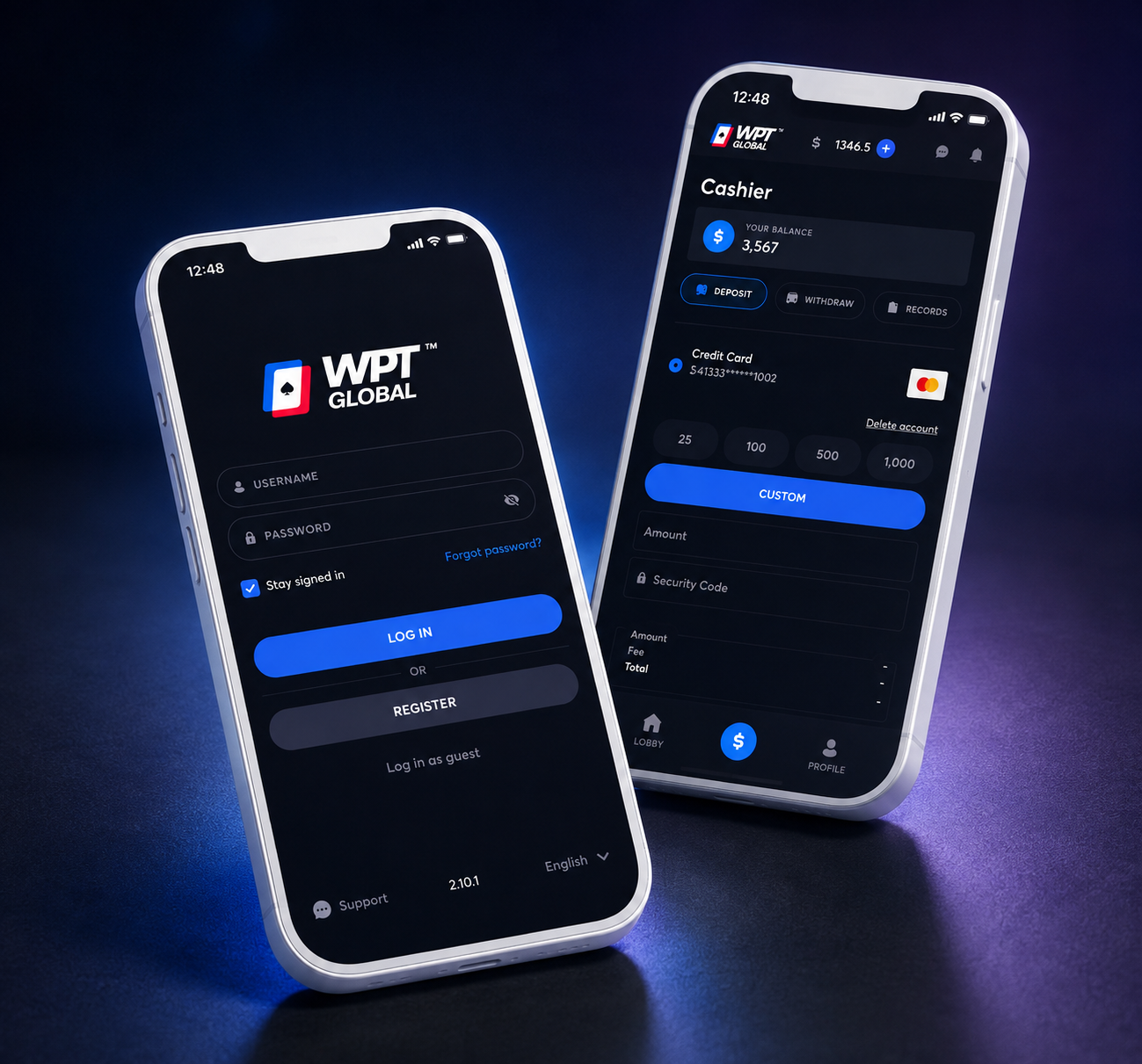 WPT扑克手机客户端更新场景预览